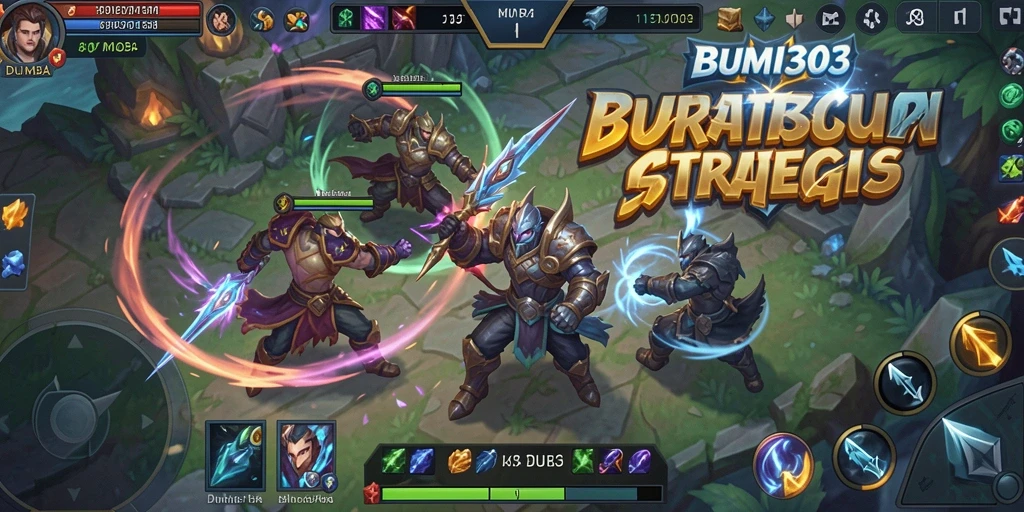 Gameplay seru dan intens dalam BUMI303 MOBA.