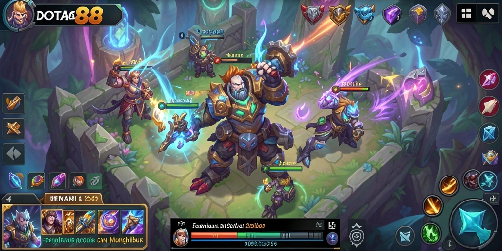 Tangkapan layar DOTA88 menampilkan momen seru dari gameplay Arcade.