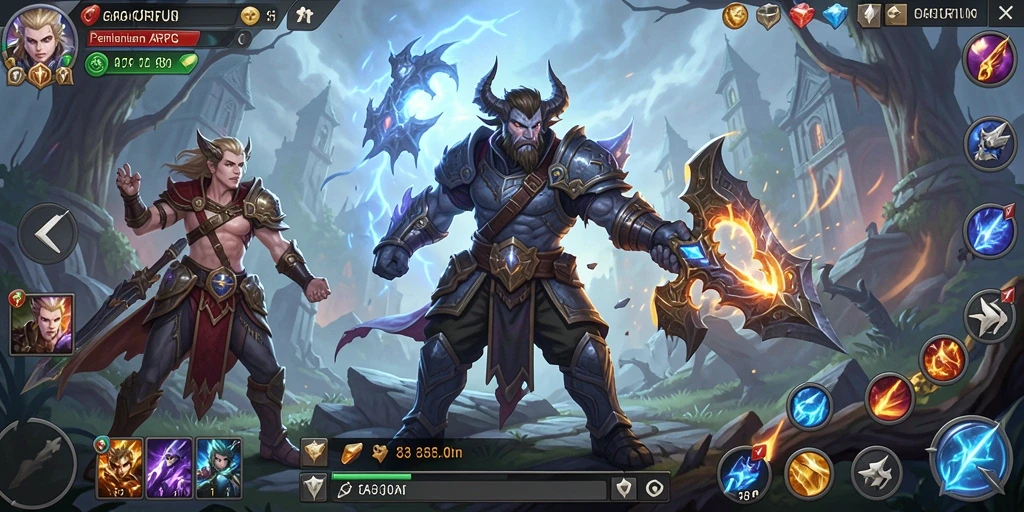 Screenshot menampilkan aksi seru dalam permainan ARPG GACORFUN.