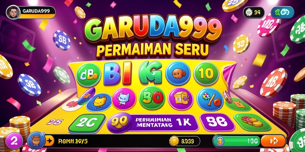 Tampilan seru gameplay Bingo di GARUDA999.