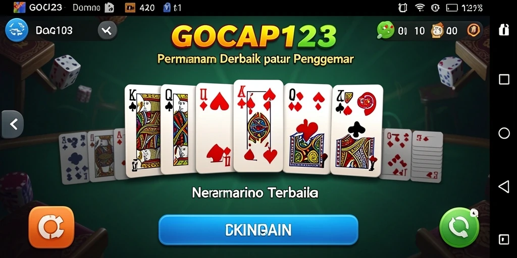 Tampilan gameplay menarik GOCAP123 yang menampilkan suasana permainan Domino.