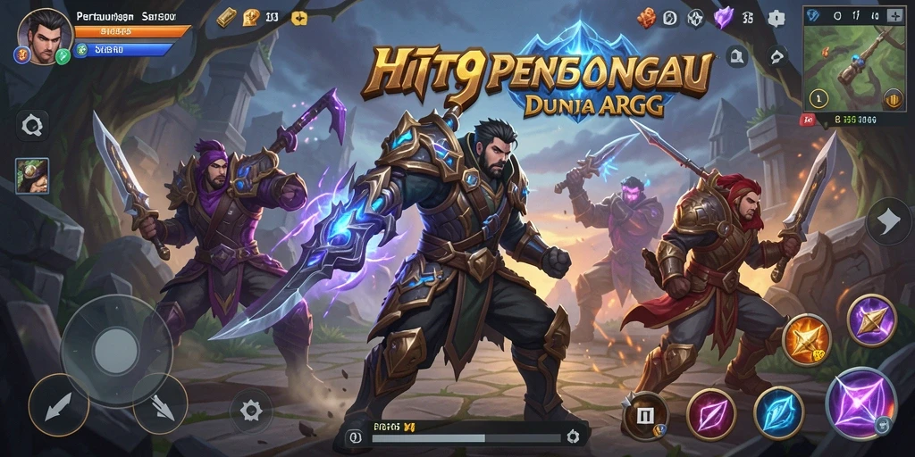 Tampilan gameplay menegangkan di dalam HIT9 saat melawan monster kuat.
