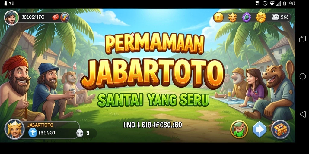 Tampilan gameplay menyenangkan dari JABARTOTO yang penuh warna.