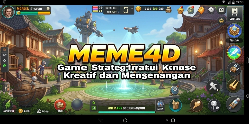 Tampilan gameplay <strong>MEME4D</strong> yang menarik dan penuh warna.