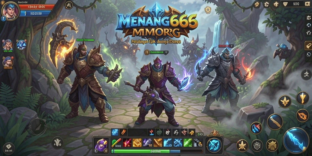 Tampilan gameplay interaktif dan petualangan dalam MENANG666.