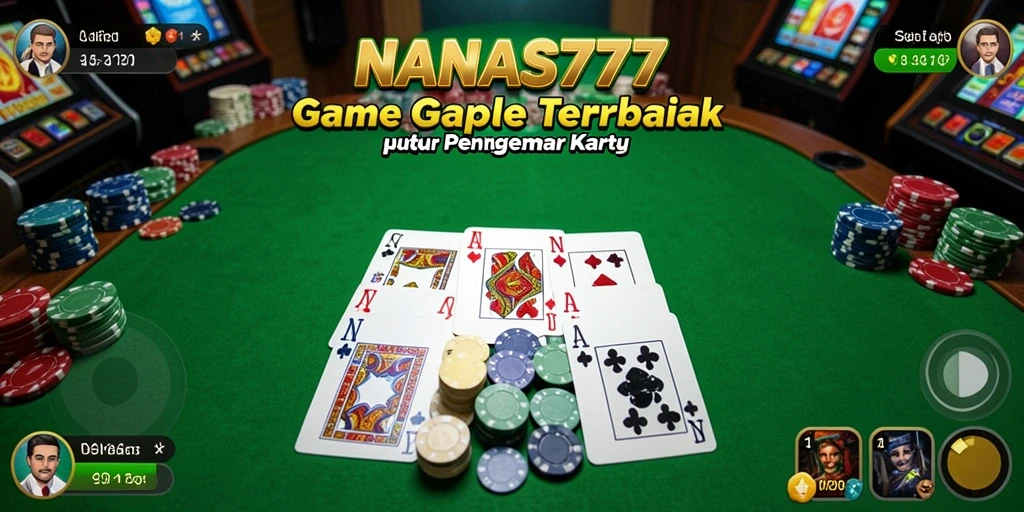 Screenshot gameplay NANAS777 yang menunjukkan keseruan permainan Gaple.