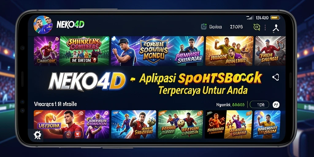 Tampilan gameplay Sportsbook yang menarik di aplikasi NEKO4D.