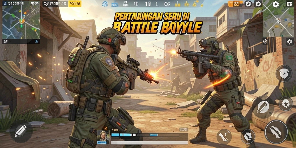 Gameplay seru P200M dalam pertempuran Battle Royale