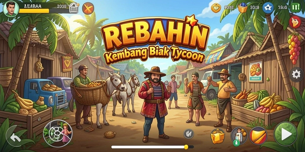 Tampilan gameplay strategi Tycoon yang menarik dan interaktif.