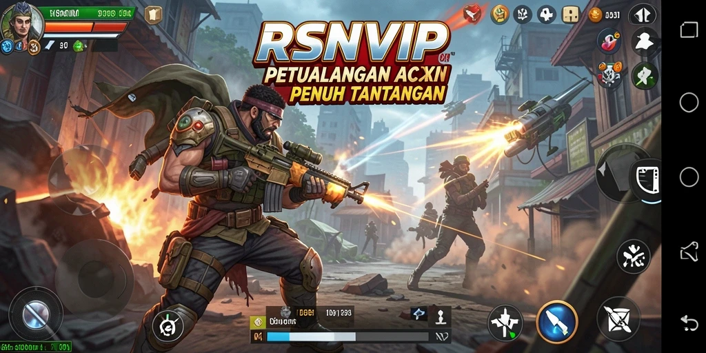 Tampilan gameplay RSNVIP yang mendebarkan dan penuh aksi.