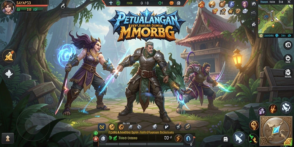 Screenshot SAYAP33 menampilkan aksi seru dan petualangan dalam dunia MMORPG.