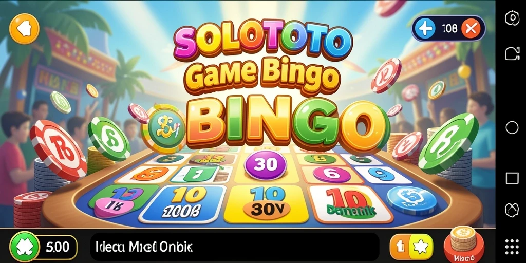 Tampilan menarik dari gameplay Bingo di SOLOTOTO.
