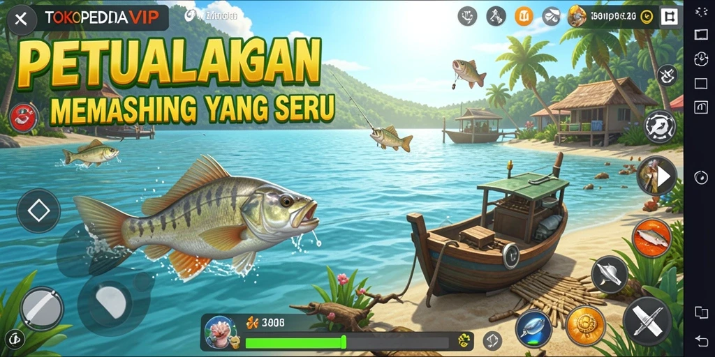 Tangkapan ikan terbesar dalam gameplay TOKOPEDIAVIP.