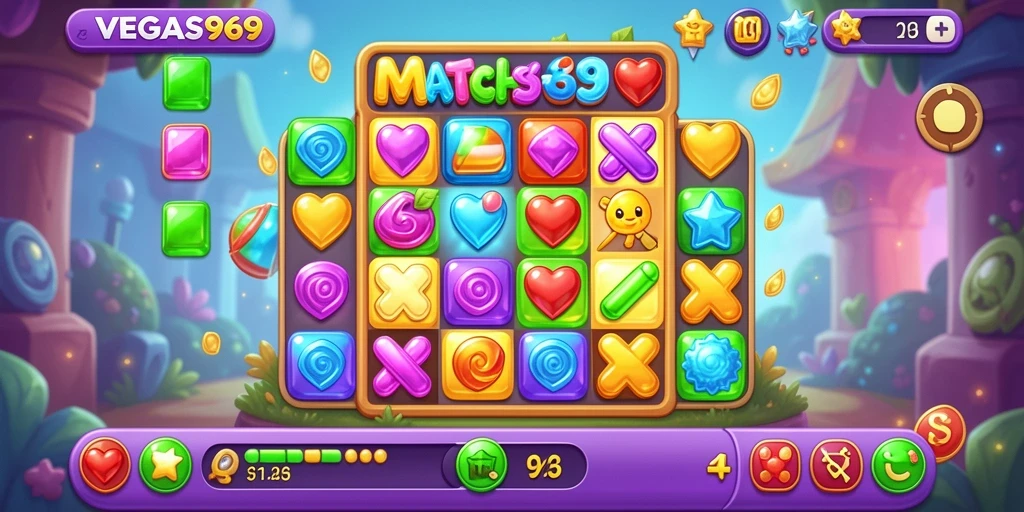 Tampilan gameplay <strong>VEGAS969</strong> yang menggembirakan dan penuh warna.