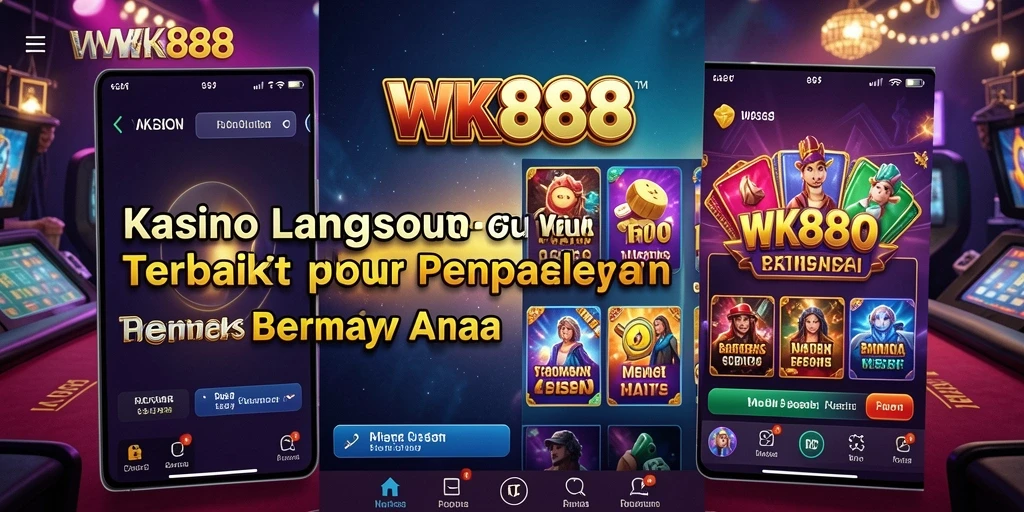 Tangkapan layar utama WK888 menampilkan dealer langsung dalam suasana kasino.