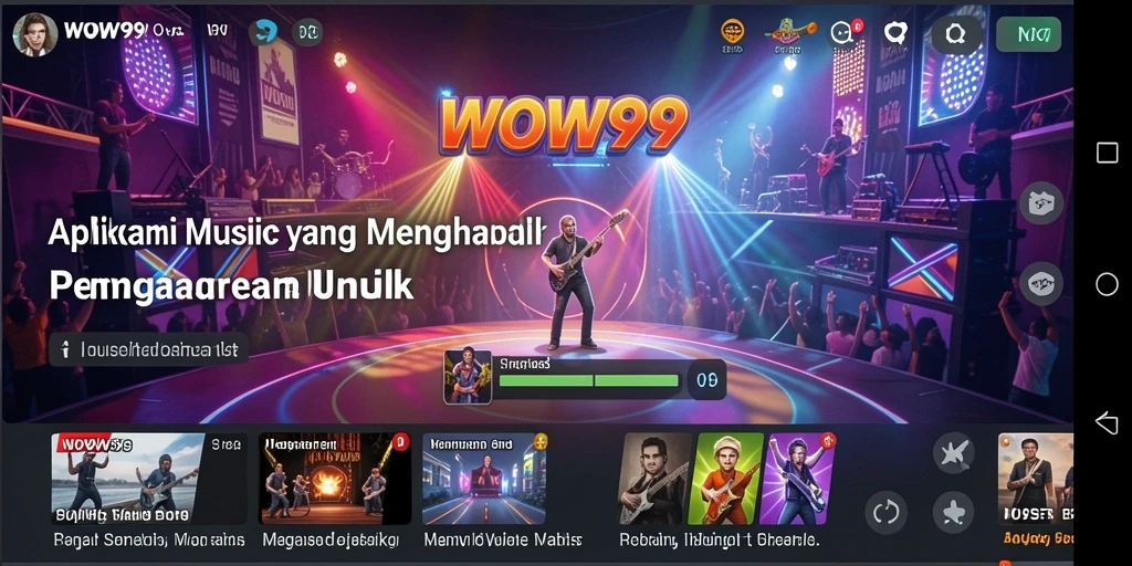 Gameplay WOW99 yang seru dan interaktif dalam aplikasi musik.